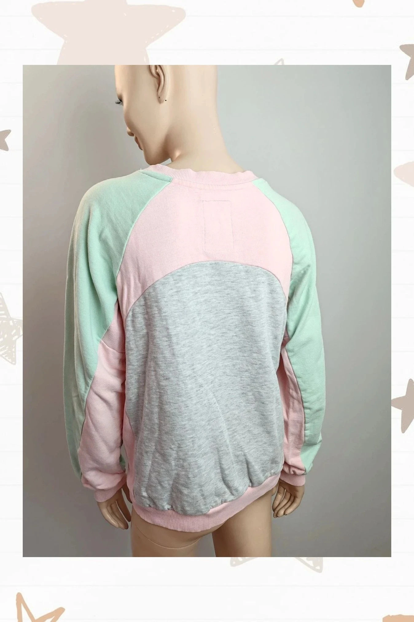 Moletom feminino tons pastel S amplo – photo 3